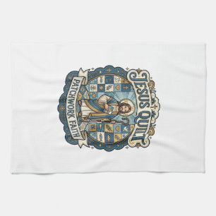 Jesus Quilt Patchwork Glaube Jesus Quilt Patchwork Geschirrtuch