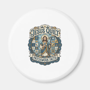 Jesus Quilt Patchwork Glaube Jesus Quilt Patchwork Magnet