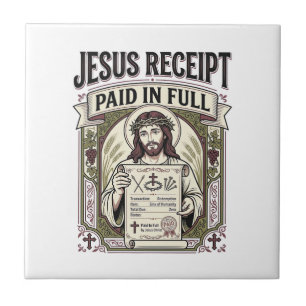 Jesus Quittung Vollständig Bezahlt Jesus Quittung Fliese