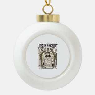 Jesus Quittung Vollständig Bezahlt Jesus Quittung  Keramik Kugel-Ornament