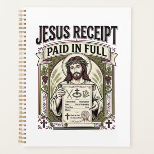 Jesus Quittung Vollständig Bezahlt Jesus Quittung Planer