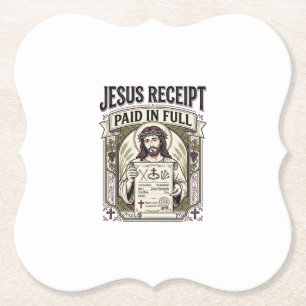 Jesus Quittung Vollständig Bezahlt Jesus Quittung Untersetzer