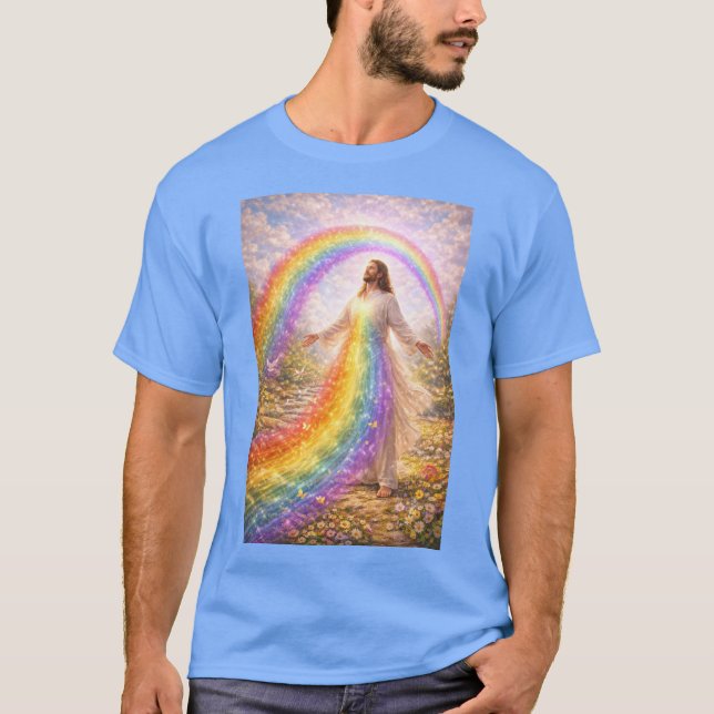 Jesus rainbow T-Shirt (Vorderseite)