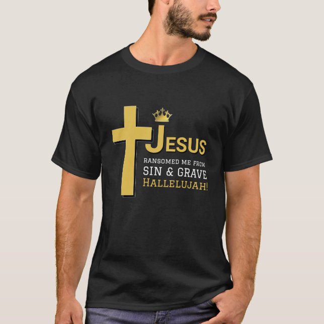 JESUS RANSOMED ME Christlicher T - Shirt (Vorderseite)