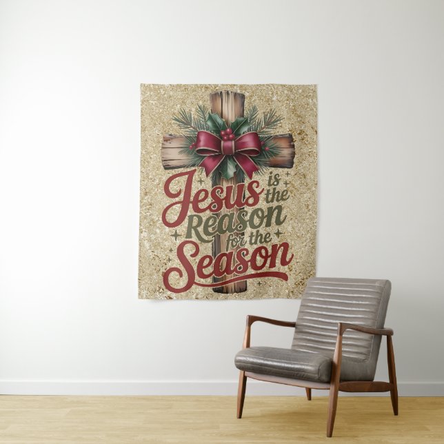 Jesus Reason Saison Teppich Wandteppich (Beispiel)
