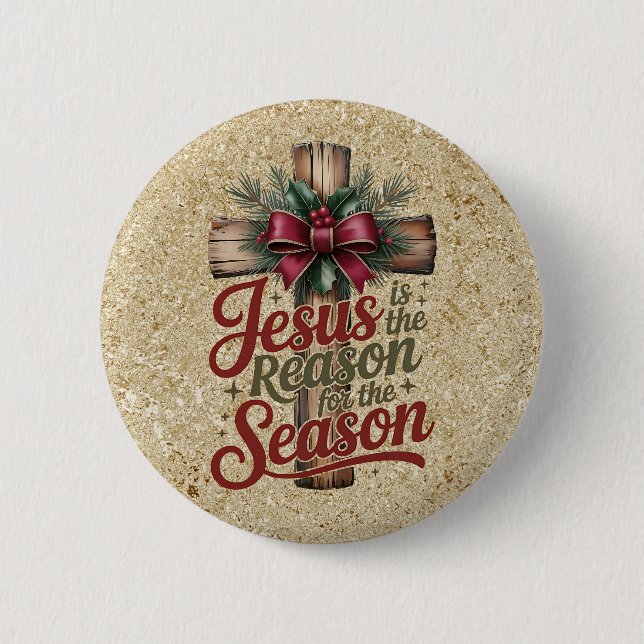 Jesus Reason Season Button (Vorderseite)