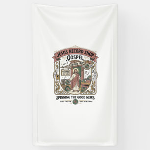 Jesus Record Shop Gospel Jesus Record Shop Christi Banner