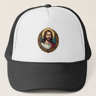 Jesus Redeemer Seal Vintage Engraving Tee Truckerkappe