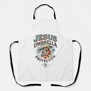 Jesus Regenschirm Schutz Jesus Regenschirm Schutz Schürze