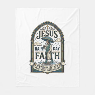 Jesus Regentag Glaube Jesus Regentag Christlicher Fleecedecke