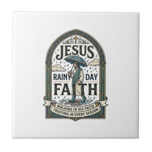 Jesus Regentag Glaube Jesus Regentag Christlicher Fliese