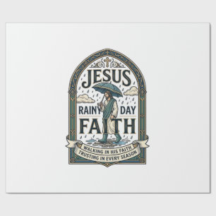 Jesus Regentag Glaube Jesus Regentag Christlicher  Geschenkpapier