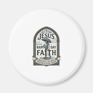 Jesus Regentag Glaube Jesus Regentag Christlicher Magnet