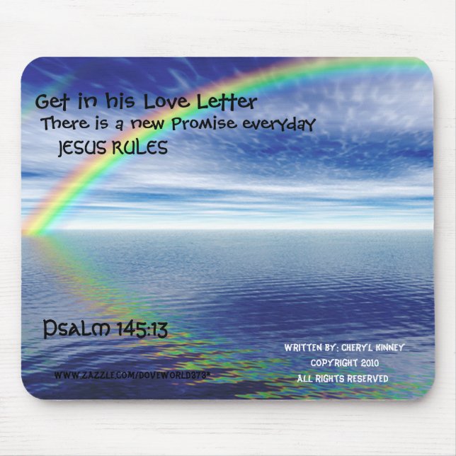 Jesus regiert Mousepad (Vorne)