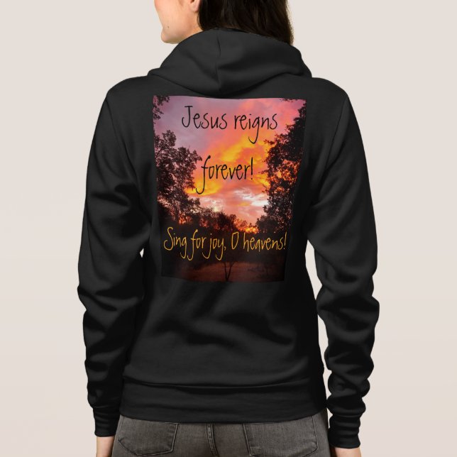 Jesus reigns forever hoodie (Rückseite)