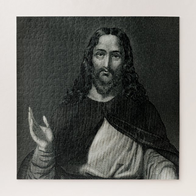 Jesus Religious Monochrome Puzzle (Vertikal)