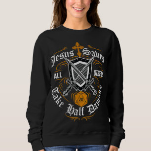 Jesus Rette allen anderen einen halben Schaden, de Sweatshirt