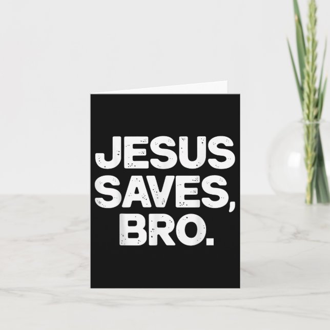Jesus Rette Bro Christlich Karte (Vorderseite)