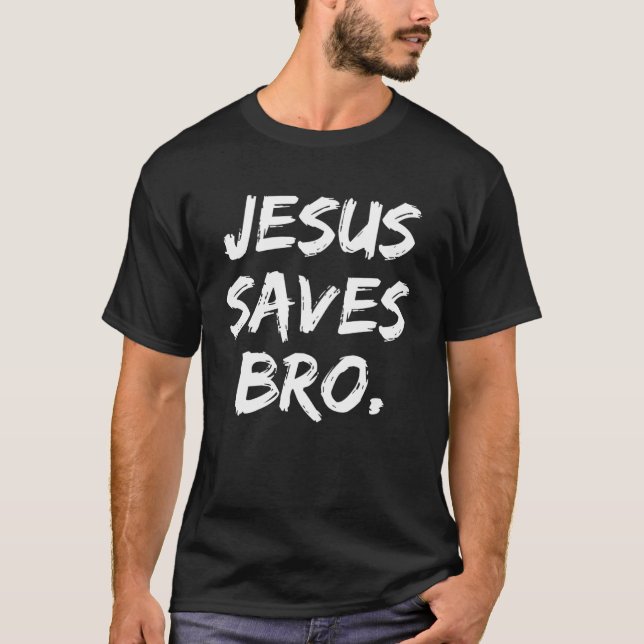 Jesus Rette Bro Christlich Pullover Hoodie (Vorderseite)
