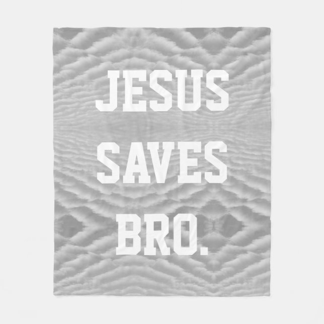Jesus Rette Bro. Fleecedecke (Vorderseite)