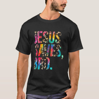 Jesus Rette Bro Gefärbte Krawatte Christlich Glaub T-Shirt