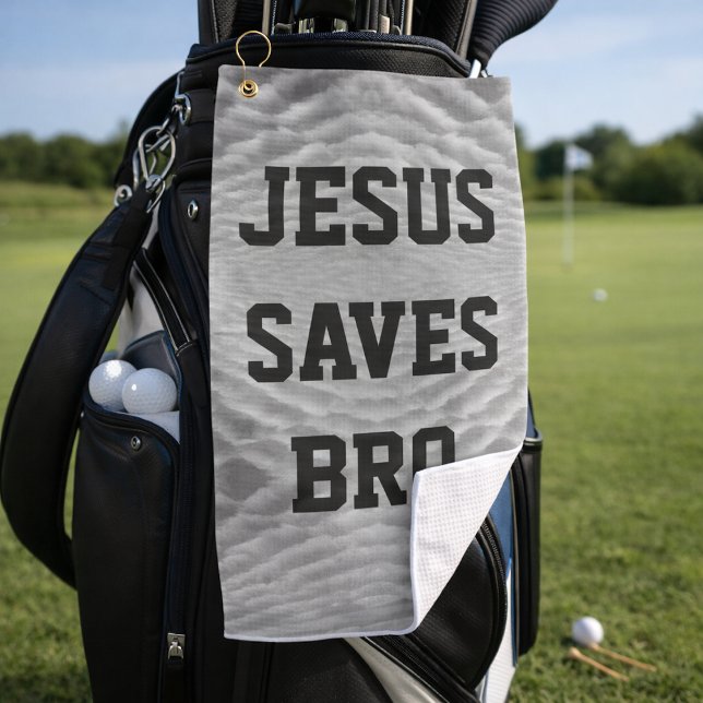 Jesus Rette Bro. Golfhandtuch (Von Creator hochgeladen)