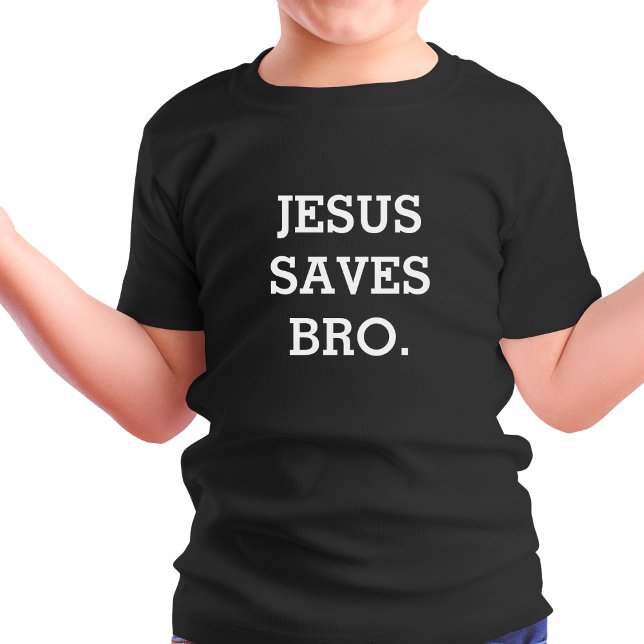 Jesus Rette Bro. Schwarz T-Shirt (Von Creator hochgeladen)