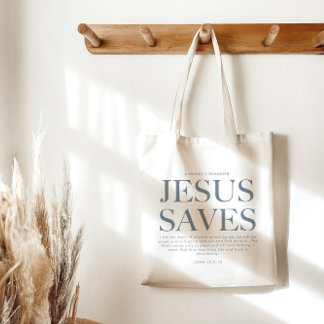 Jesus Rette | Christliche Ästhetik Unisex Blassbla Tragetasche