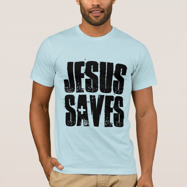 JESUS RETTE CHRISTLICHE T - SHIRT T-SHIRTS (Vorderseite)