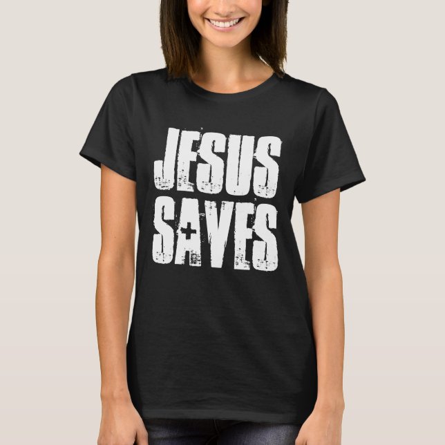 JESUS RETTE CHRISTLICHE T - SHIRT T-SHIRTS (Vorderseite)