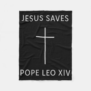 Jesus Rette Christlichen, minimalen religiösen Fai Fleecedecke