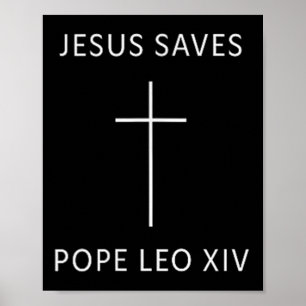 Jesus Rette Christlichen, minimalen religiösen Fai Poster