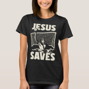Jesus Rette Christliches Wasser Polo Player Goalie