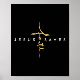 Jesus Rette den Glaube über Christus Christus, rel Poster