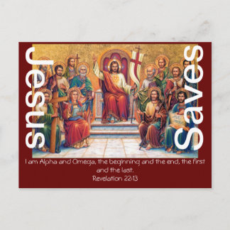 Jesus Rette den Glauben Segen Bibel Liebe Friedens Postkarte