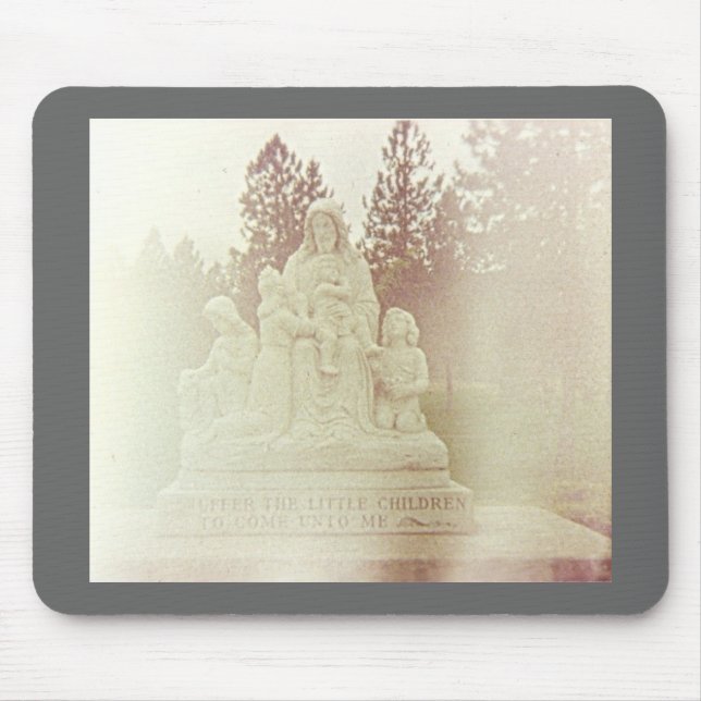 Jesus Rette die Kinder Mousepad (Vorne)