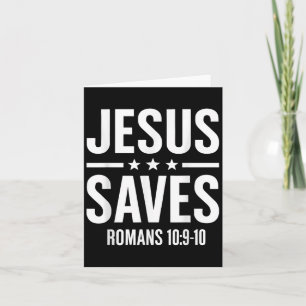 Jesus Rette die römische Bibel Verse Glaube Mensch Karte