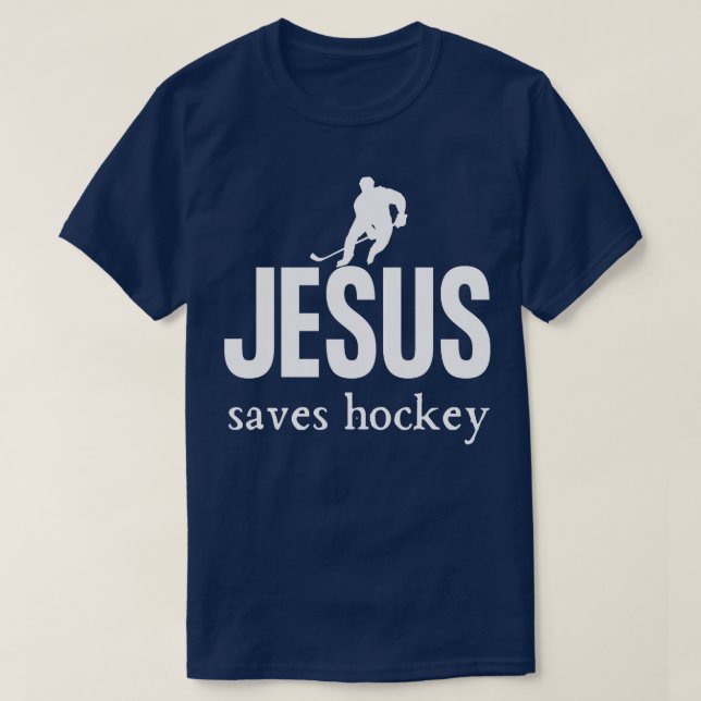 Jesus Rette Hockey T-Shirt (Design vorne)