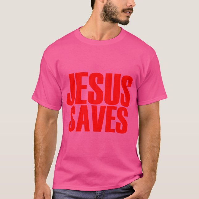 Jesus Rette (Hulk Rules Style) T-Shirt (Vorderseite)