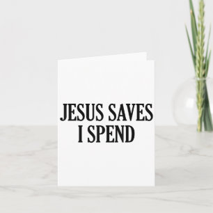 Jesus Rette, ich verbringe lustige Christliche Spr Karte