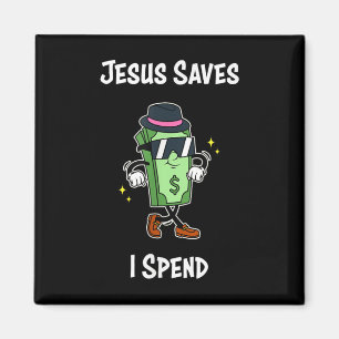 Jesus Rette, ich verbringe Shirt Funny Christliche Magnet