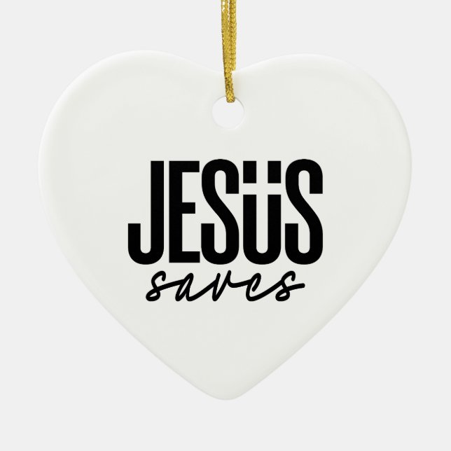 JESUS RETTE KERAMIK ORNAMENT (Vorne)