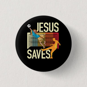 Jesus Rette mir Christlich den Glauben I Jesus Fuß Button