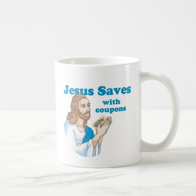 Jesus rette mit Coupons Kaffeetasse (Rechts)
