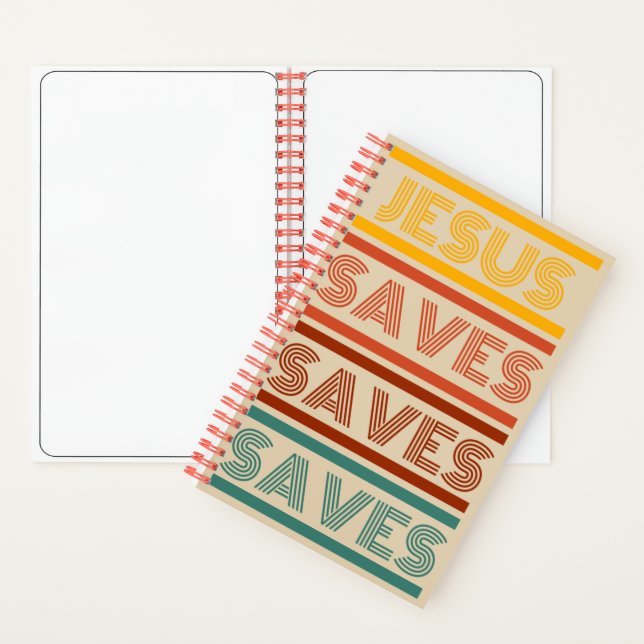 Jesus Rette Notebook Notizbuch (Innen)