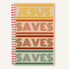 Jesus Rette Notebook Notizbuch