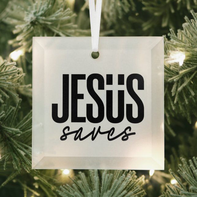 JESUS RETTE ORNAMENT AUS GLAS (Insitu)