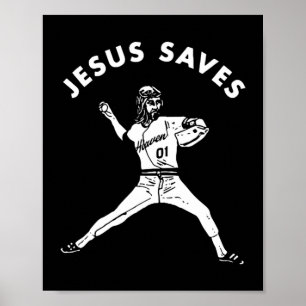 Jesus Rette Shirt Religiöser Christlicher Glaube B Poster