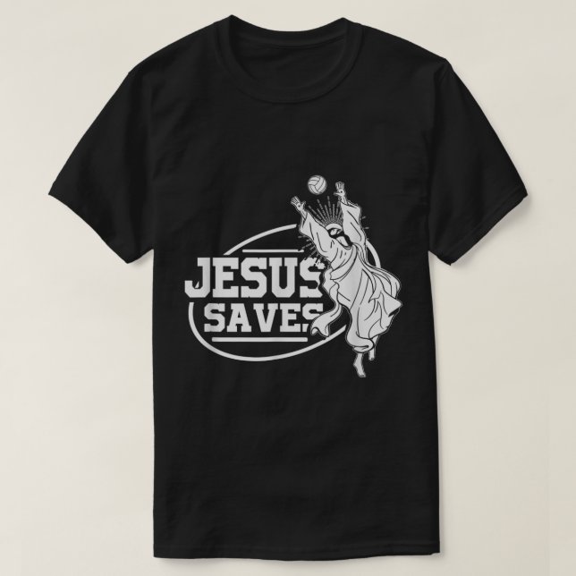Jesus Rette Shirt Volleyball (Design vorne)