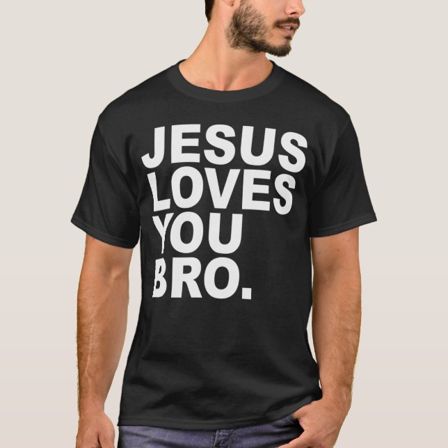 Jesus Rette subtile Christliche Minimalreligio T-Shirt (Vorderseite)